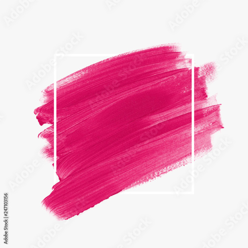 Brush stroke paint background vector. Perfect painted design for logo, sale banner or headline.