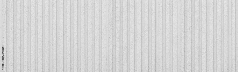 Fototapeta premium Panorama of Pattern of white cement wall background seamless