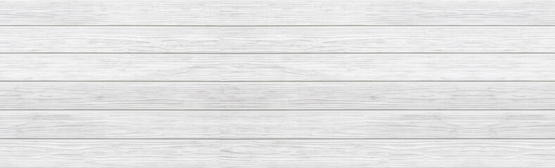 panorama of white wood wall texture and background