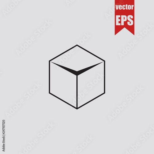 Box icon.Vector illustration.