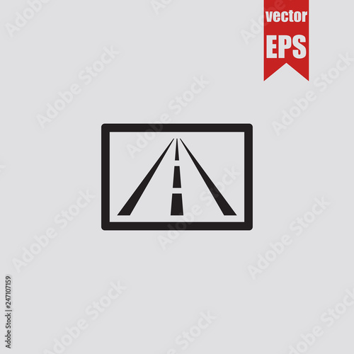 Free Download Road icon.Vector illustration. - GFXLoad