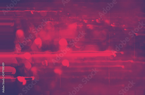 Futuristic background of the 80s retro style. Digital or Cyber Surface. neon lights and geometric pattern , test screen glitch