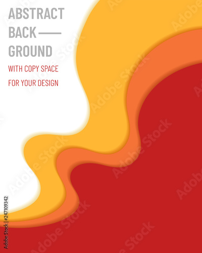 Abstract wavy background with copy space for your design