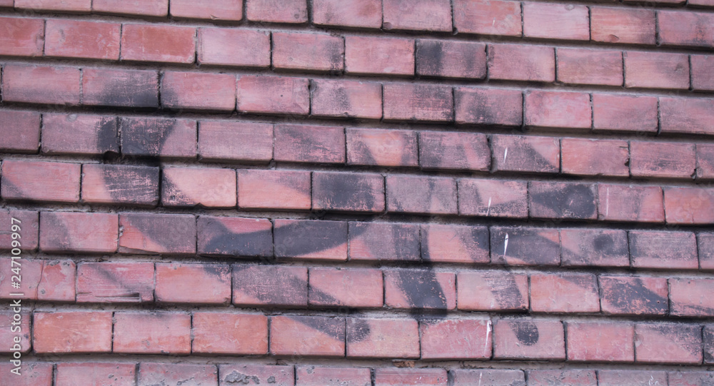 Old red brick wall background Old red brick wall background