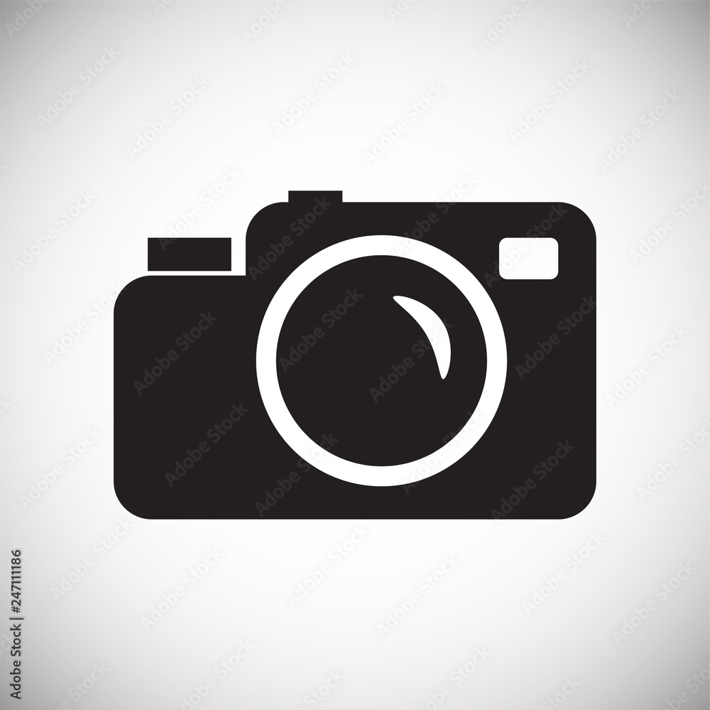 Photo camera icon set on white background for graphic and web design, Modern simple vector sign. Internet concept. Trendy symbol for website design web button or mobile app Photo camera icon set on white background for graphic and web design, Modern simple vector sign. Internet concept. Trendy symbol for website design web button or mobile app