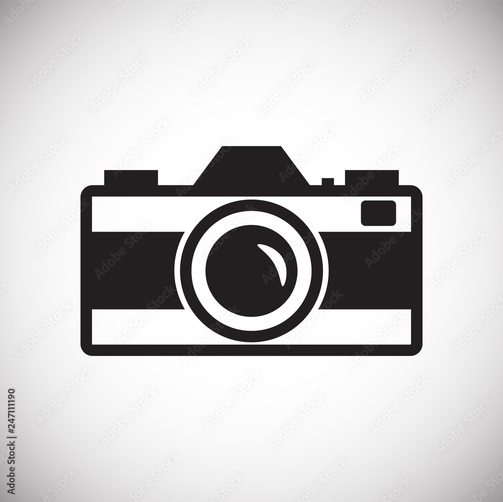 Photo camera icon set on white background for graphic and web design, Modern simple vector sign. Internet concept. Trendy symbol for website design web button or mobile app Photo camera icon set on white background for graphic and web design, Modern simple vector sign. Internet concept. Trendy symbol for website design web button or mobile app