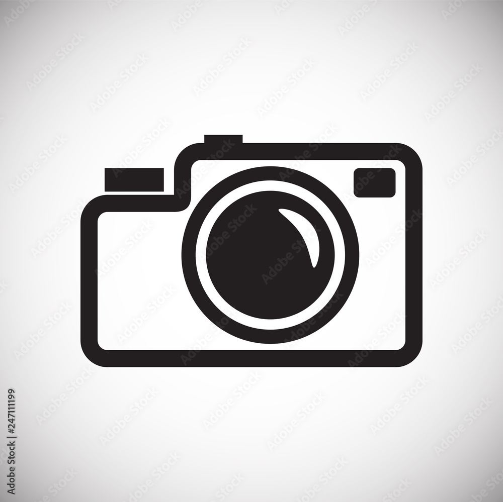 Photo camera icon set on white background for graphic and web design, Modern simple vector sign. Internet concept. Trendy symbol for website design web button or mobile app Photo camera icon set on white background for graphic and web design, Modern simple vector sign. Internet concept. Trendy symbol for website design web button or mobile app