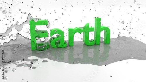 Animation wash earth