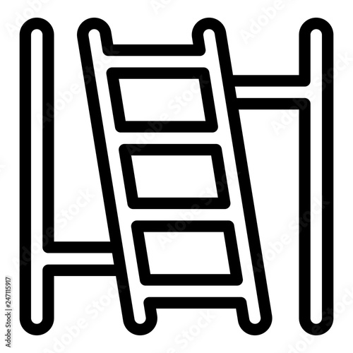 Scaffolding part icon. Outline scaffolding part vector icon for web design isolated on white background