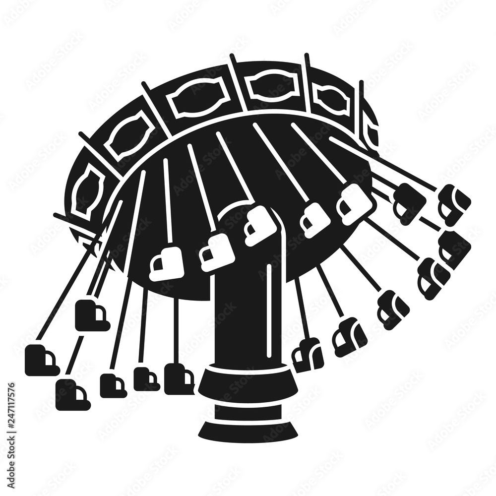 Chain carousel icon. Simple illustration of chain carousel vector icon ...