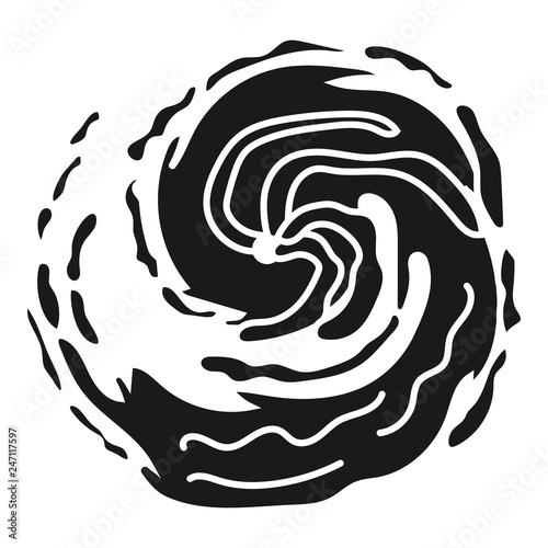 Hurricane whirlwind icon. Simple illustration of hurricane whirlwind vector icon for web design isolated on white background