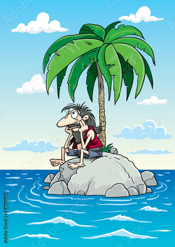castaway on desert island