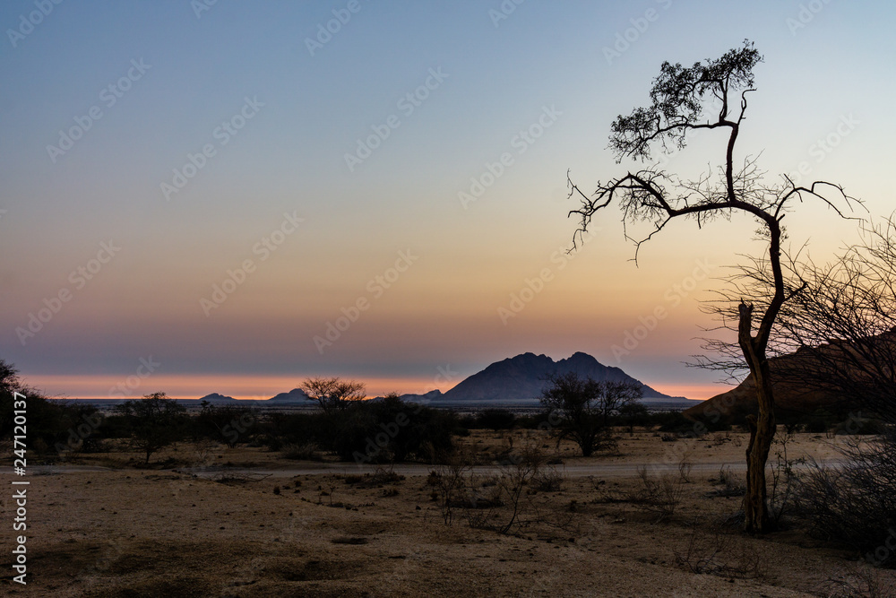 African landscape, Kalahari Desert, Namibia roadtrip