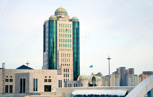 Glass buildings in Astana city