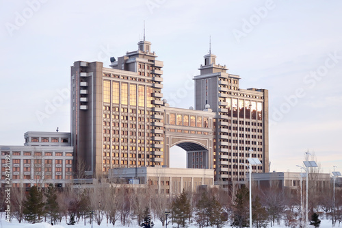 Glass buildings in Astana city