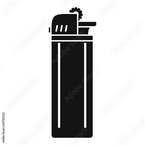 Portable cigarette lighter icon. Simple illustration of portable cigarette lighter vector icon for web design isolated on white background