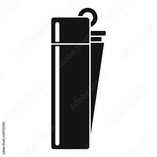 Gasoline cigarette lighter icon. Simple illustration of gasoline cigarette lighter vector icon for web design isolated on white background
