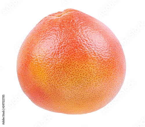 Fresh grapefruit isolated on white background  with clipping path