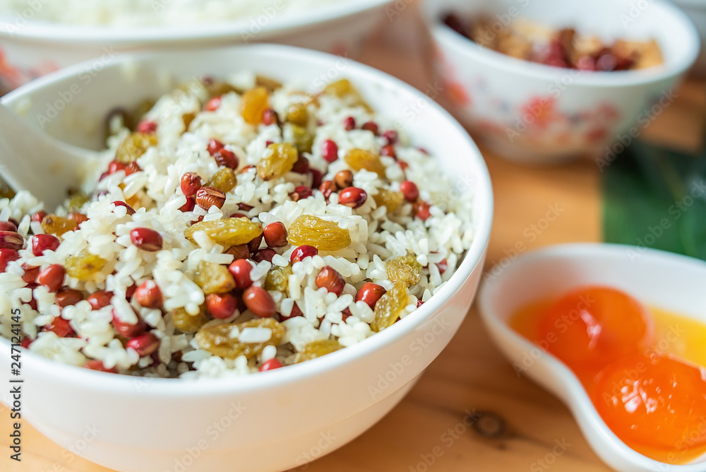 make Rice dumpling food fillings