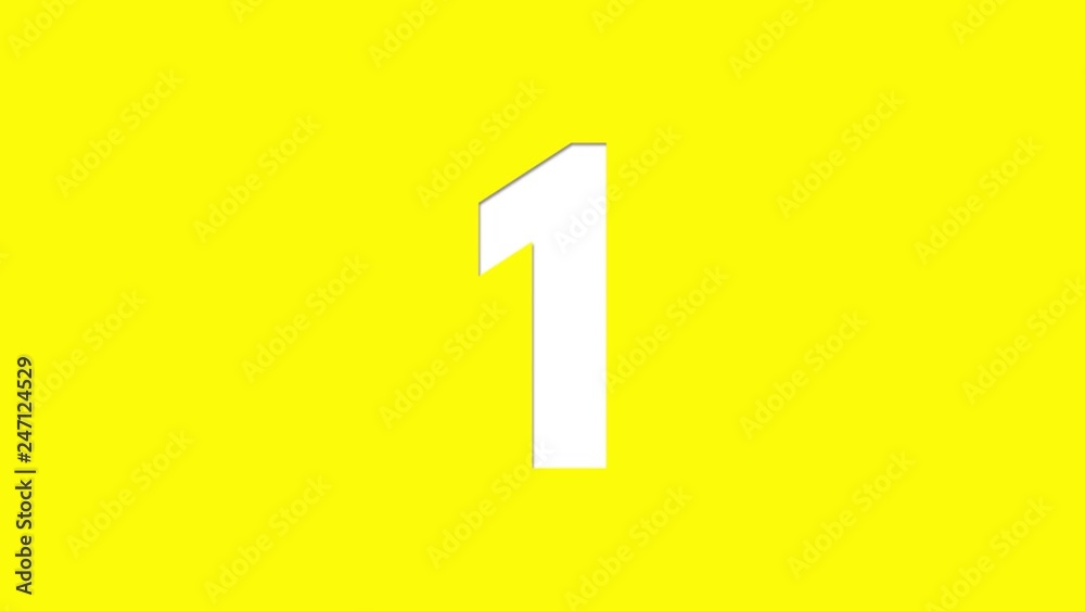 Paper Cut Out Numbers Counting Up 1 to 10 Color Yellow Paper Cut Out Numbers Counting Up 1 to 10 Color Yellow
