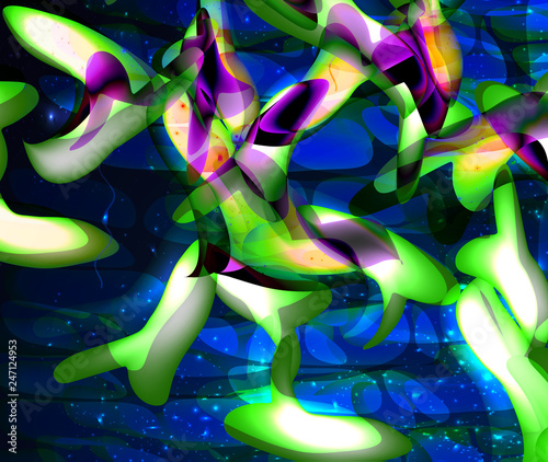 Background green lactobacillus, bifidobacteria, probiotic, prebiotic. Infographics. Vector illustration on isolated background.