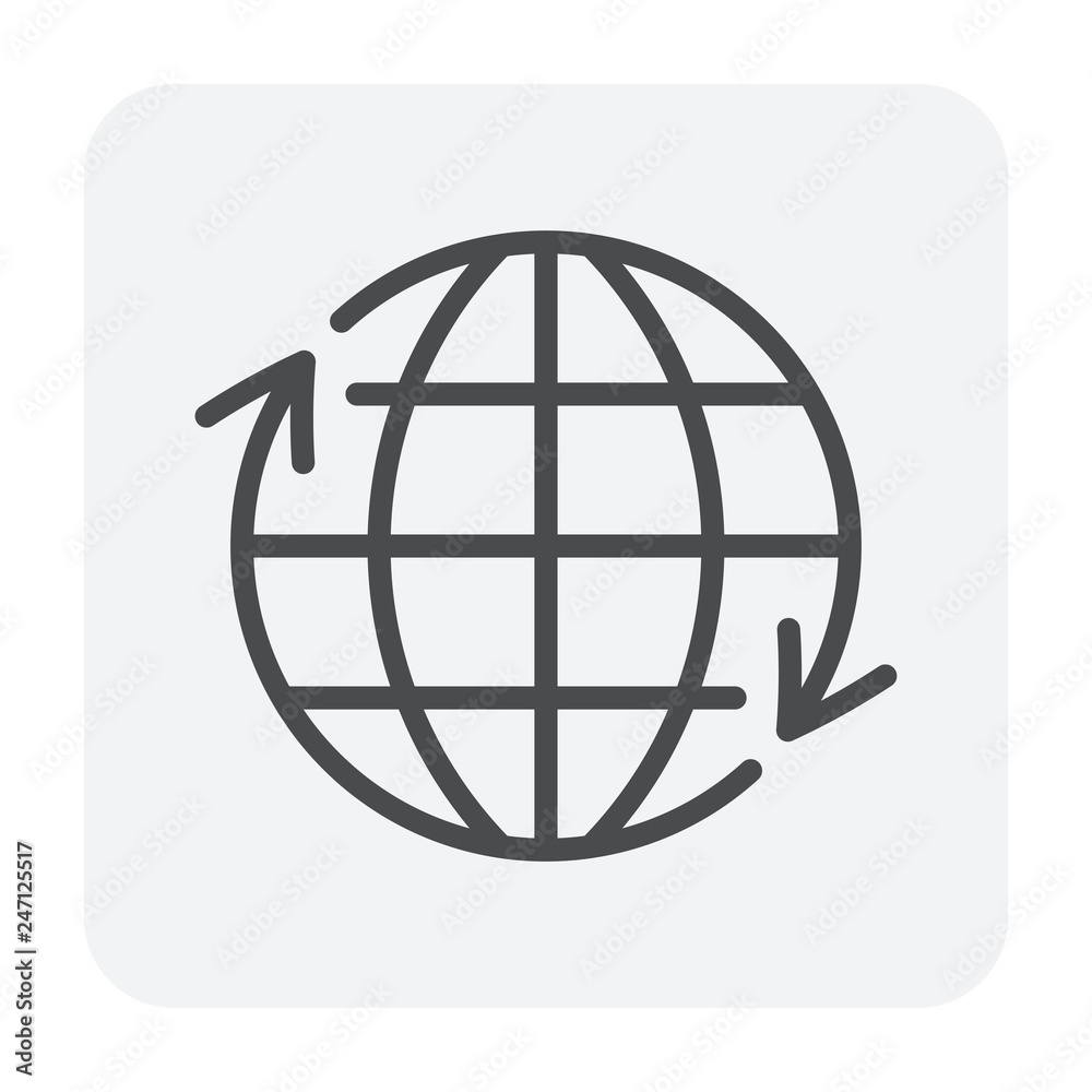 global icon black global icon black