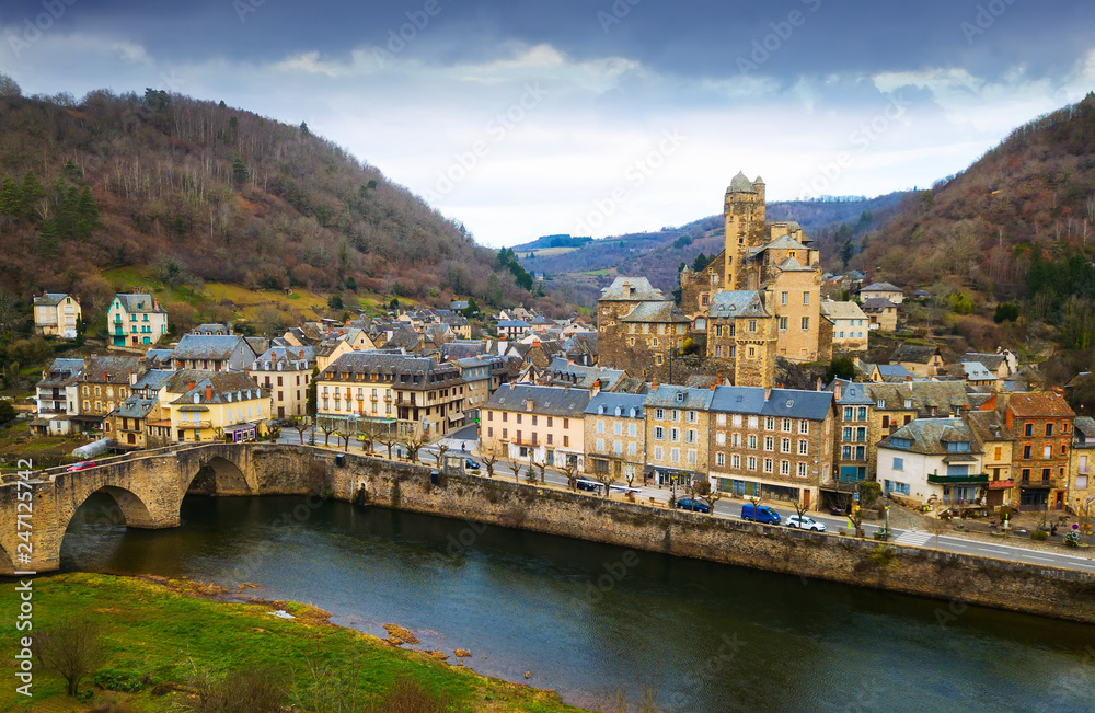 French medieval village Estaing