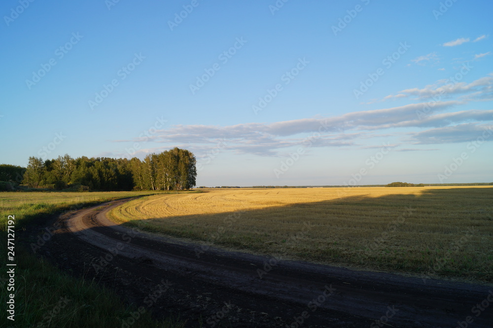rural landscape with country road rural landscape with country road