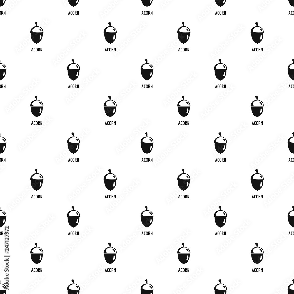 Fototapeta premium Acorn pattern seamless vector repeat geometric for any web design