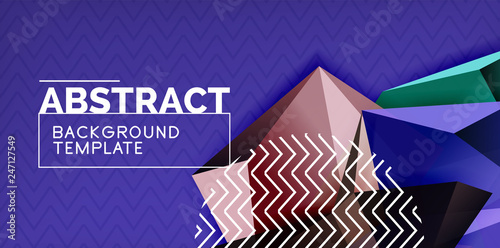 Triangular low poly background design