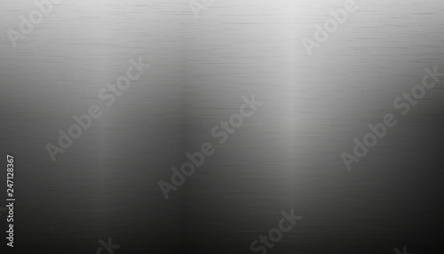 Brushed Metal Background - Silver And Black Vector Illustration