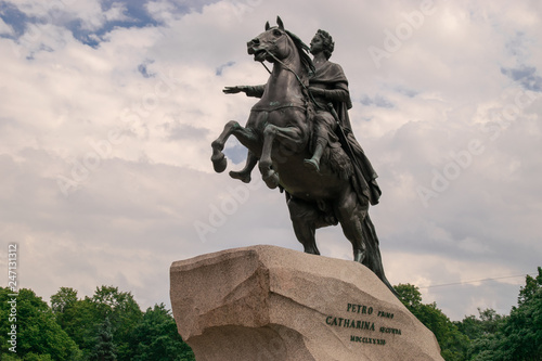 Monument to Peter the Great  Bronze Horseman  in Saint Petersburg