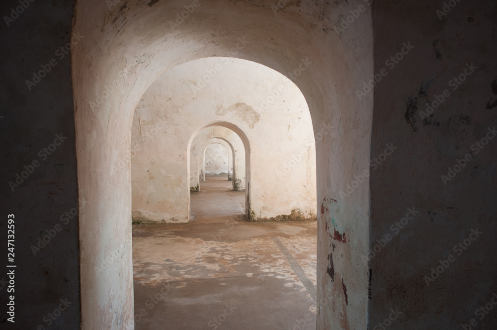 archway in old fortress puerto rico