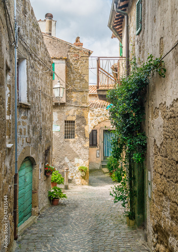 Fototapeta Naklejka Na Ścianę i Meble -  Farnese, old and beautiful village in the Province of Viterbo, Lazio, Italy.