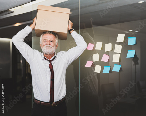 Obraz na plátně Business man quit job