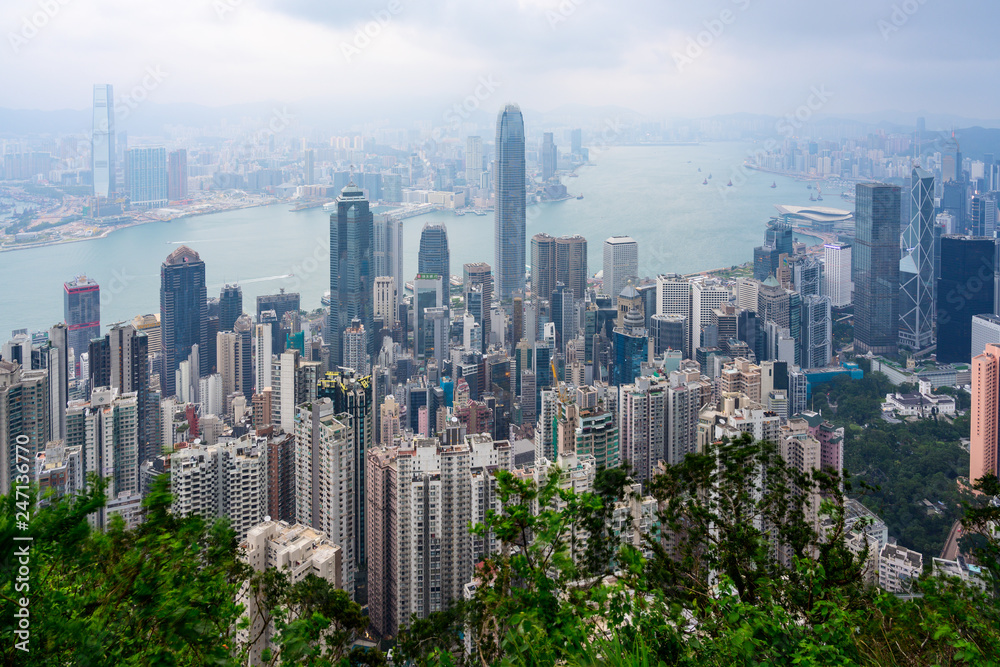 Hong Kong view from Victoria Peak
