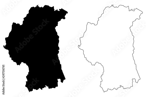 County Armagh (United Kingdom, Northern Ireland, Counties of Northern Ireland) map vector illustration, scribble sketch Armagh map photo