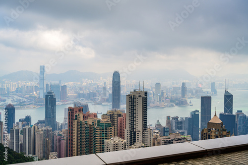 Hong Kong view from Victoria Peak