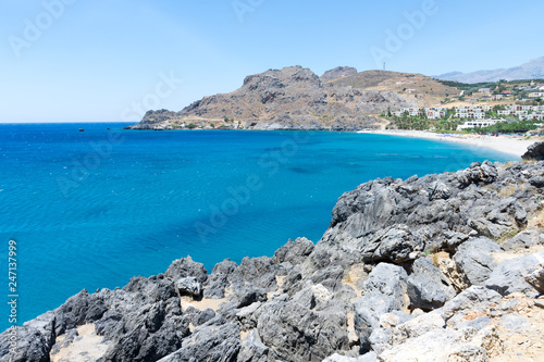 Crete. The Beach Of Damnoni