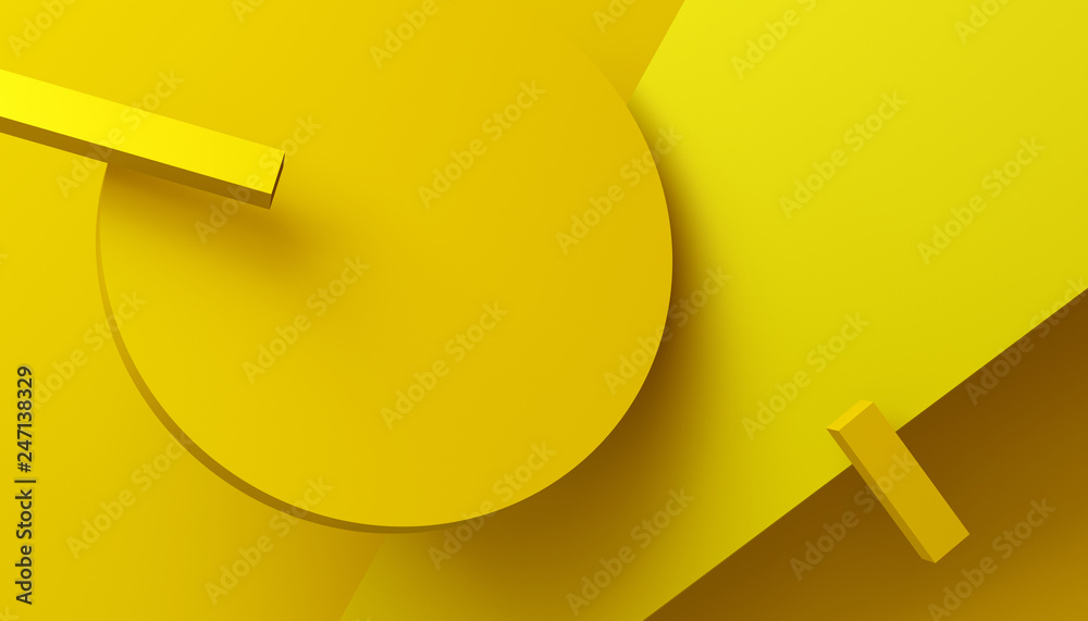 Abstract 3d render, background with geometric shapes, modern graphic design