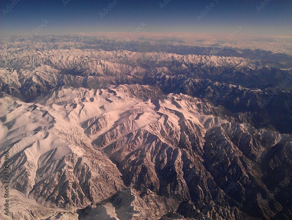 view of the mountains from the airplane view of the mountains from the airplane
