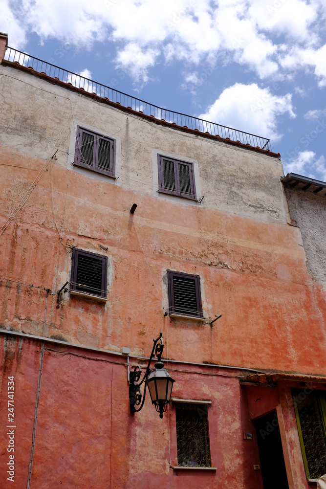 Pictorial abandoned old streets of Italian villages