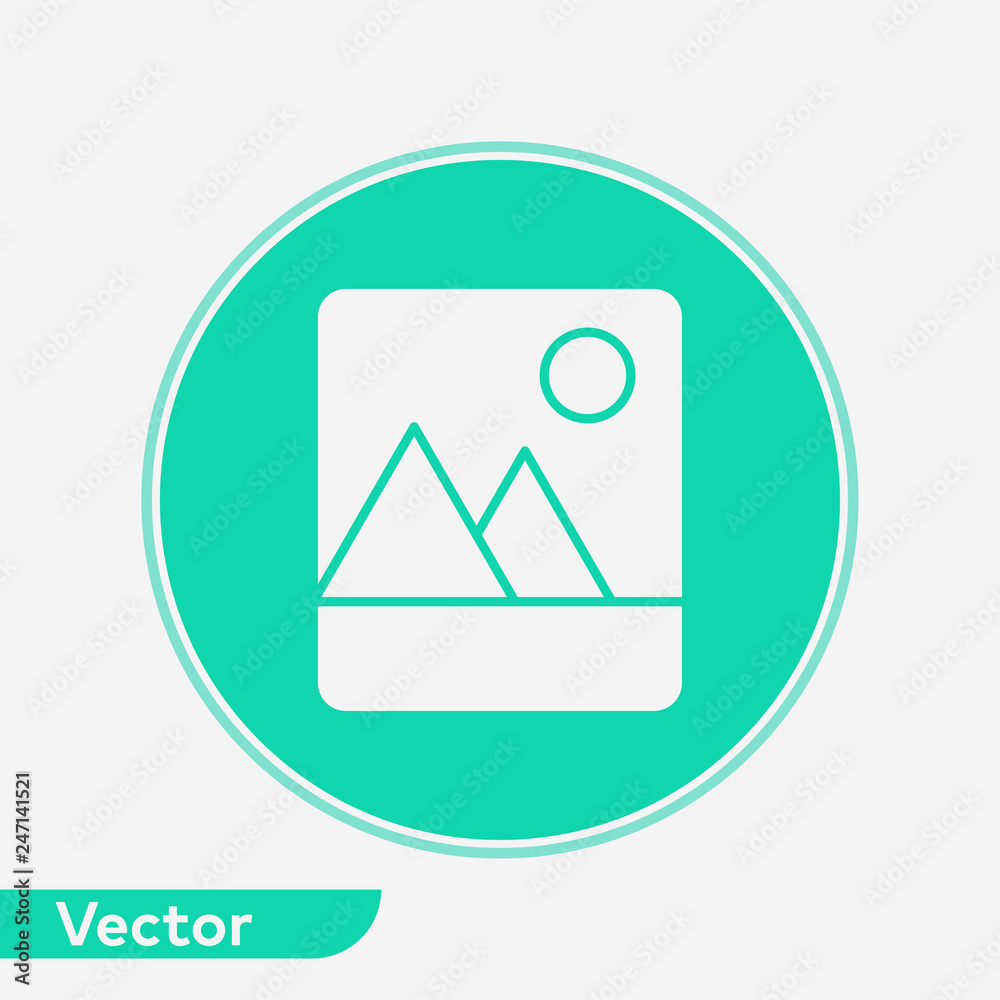 Fototapeta premium Picture vector icon sign symbol
