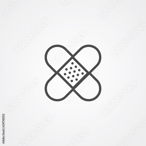 Plaster vector icon sign symbol