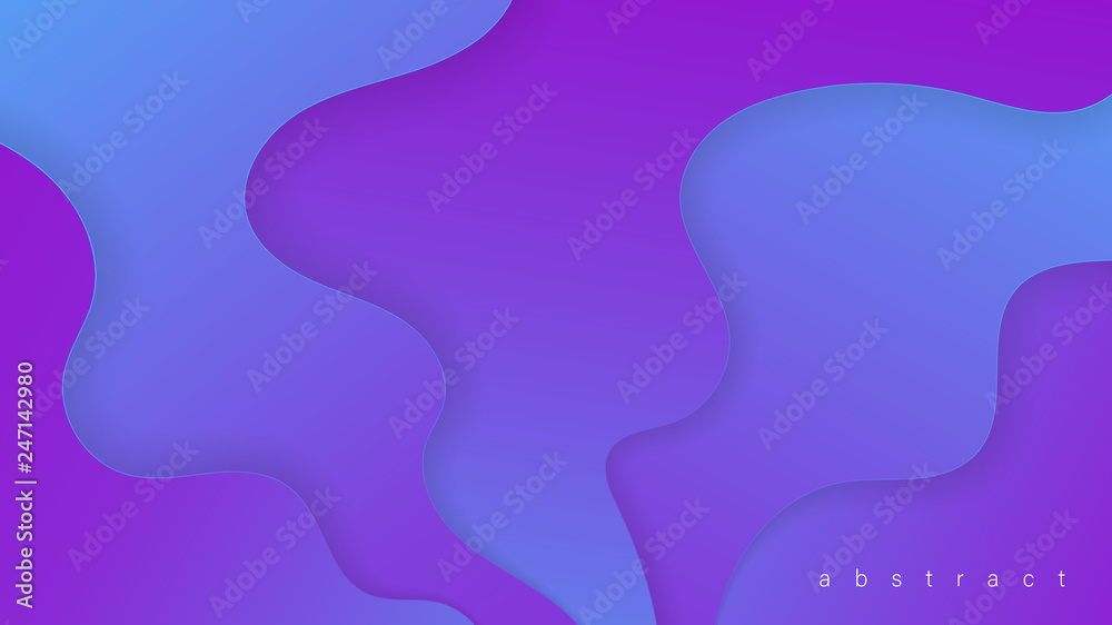 Liquid Abstract  Shape Gradients. Fluid Colorful 3D Background. Trendy Design Composition For Flyer, Banner, Magazine, Brochure, Website, Cover, Poster, Mobile App. Vector Illustration, Eps 10.