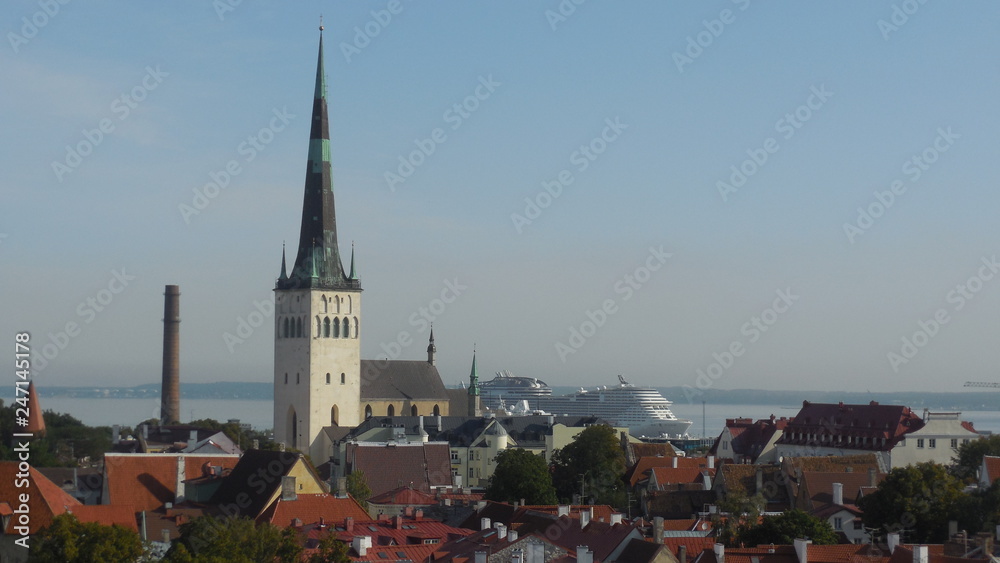 Panorama of old Tallinn