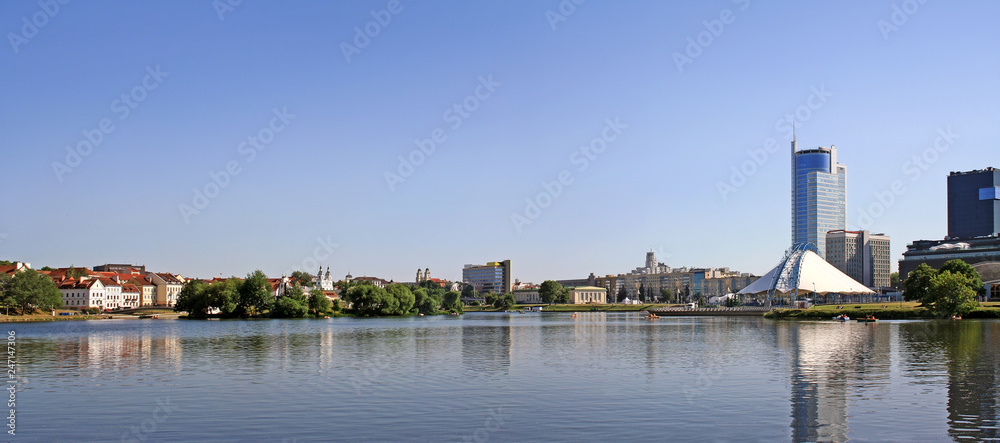 Minsk center panoramic view