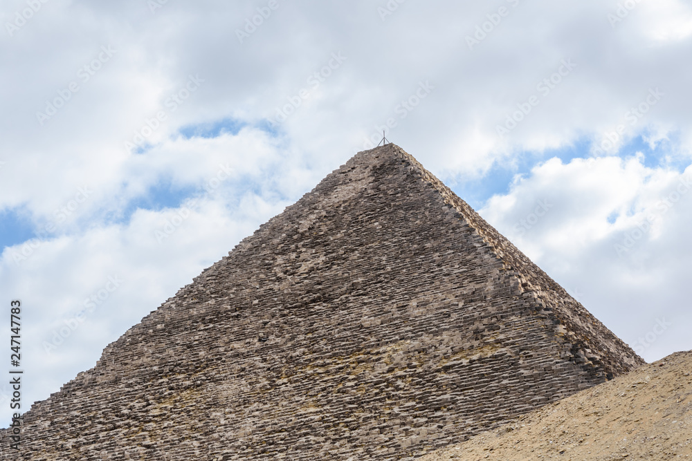 The great pyramid of Cheops in Giza plateau. Cairo, Egypt