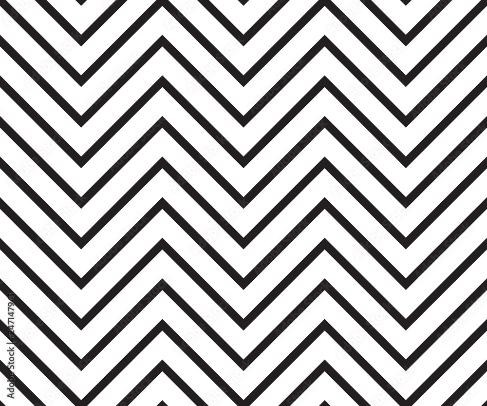 Zigzag black and white pattern Zigzag black and white pattern