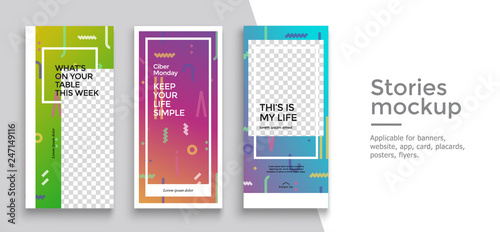 Editable Instagram Stories template. Streaming. 